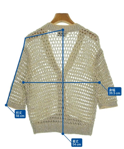 UNITED ARROWS（ユナイテッドアローズ）カーディガン ゴールド サイズ:F レディース/2200616941089