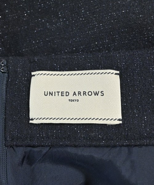 UNITED ARROWS（ユナイテッドアローズ）ひざ丈スカート 紺 サイズ:38(M位) レディース/2200630397039