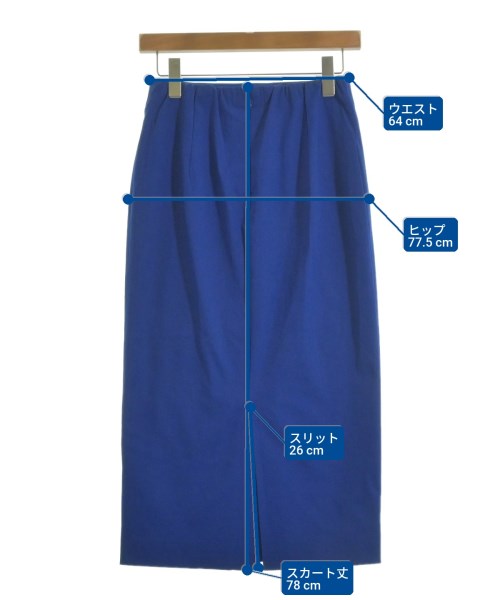 UNITED ARROWS（ユナイテッドアローズ）ロング・マキシ丈スカート 青 サイズ:38(M位) レディース/2200622041032