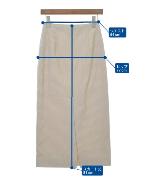 UNITED ARROWS（ユナイテッドアローズ）ロング・マキシ丈スカート 白 サイズ:36(S位) レディース/2200635925022