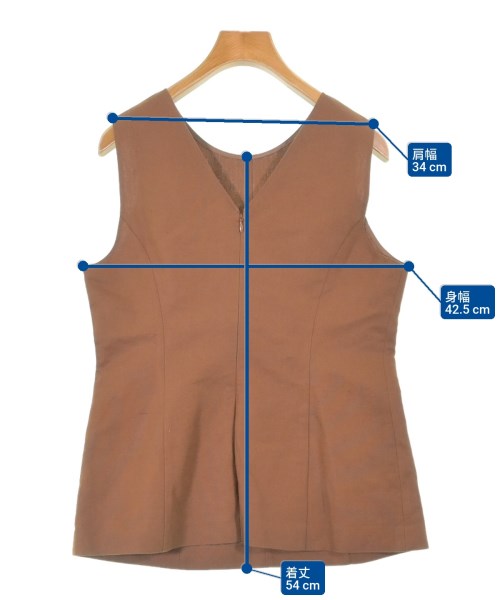 UNITED ARROWS（ユナイテッドアローズ）ブラウス 茶 サイズ:38(M位) レディース/2200610879081