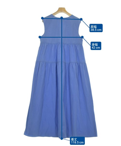 UNITED ARROWS（ユナイテッドアローズ）ワンピース 青 サイズ:38(M位) レディース/2200632181223