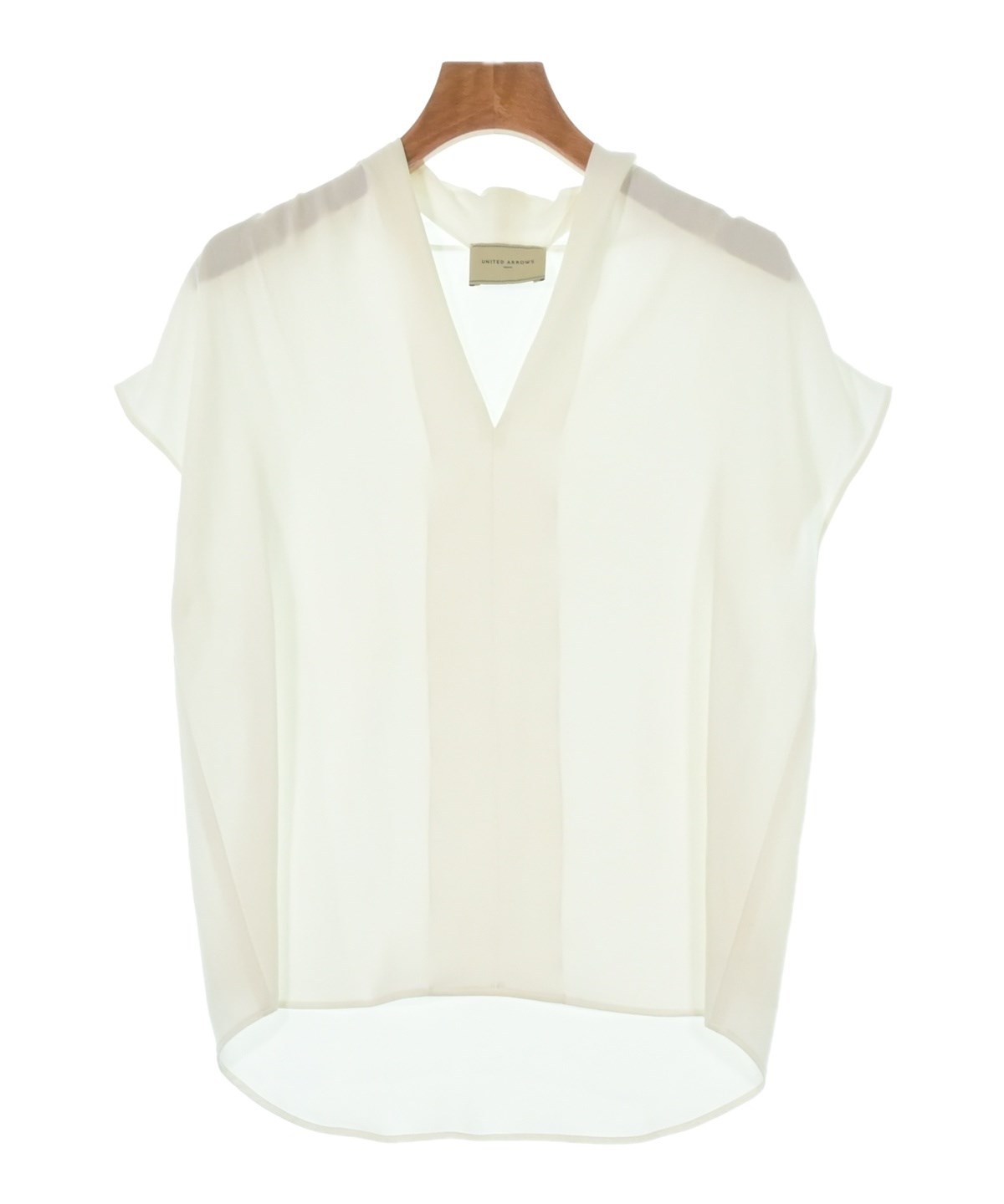 ユナイテッドアローズ UNITED ARROWS 白 ブラウス UNITED ARROWS（ユナイテッドアローズ）ブラウス 白 サイズ:-(XL位