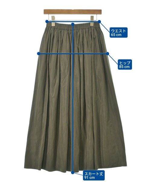 UNITED ARROWS（ユナイテッドアローズ）ロング・マキシ丈スカート カーキ サイズ:38(M位) レディース/2200615276144