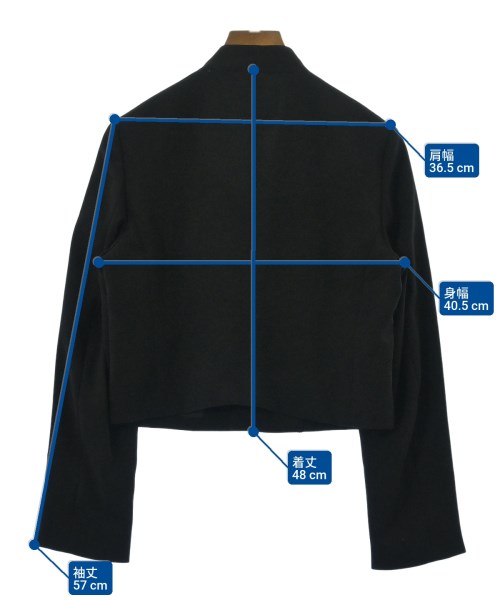 UNITED ARROWS（ユナイテッドアローズ）ノーカラージャケット 黒 サイズ:38(M位) レディース/2200637399029