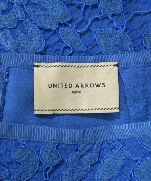 UNITED ARROWS（ユナイテッドアローズ）ひざ丈スカート 青 サイズ:38(M位) レディース/2200634674020