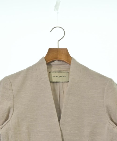 UNITED ARROWS（ユナイテッドアローズ）ノーカラージャケット ベージュ サイズ:38(M位) レディース/2200624837039