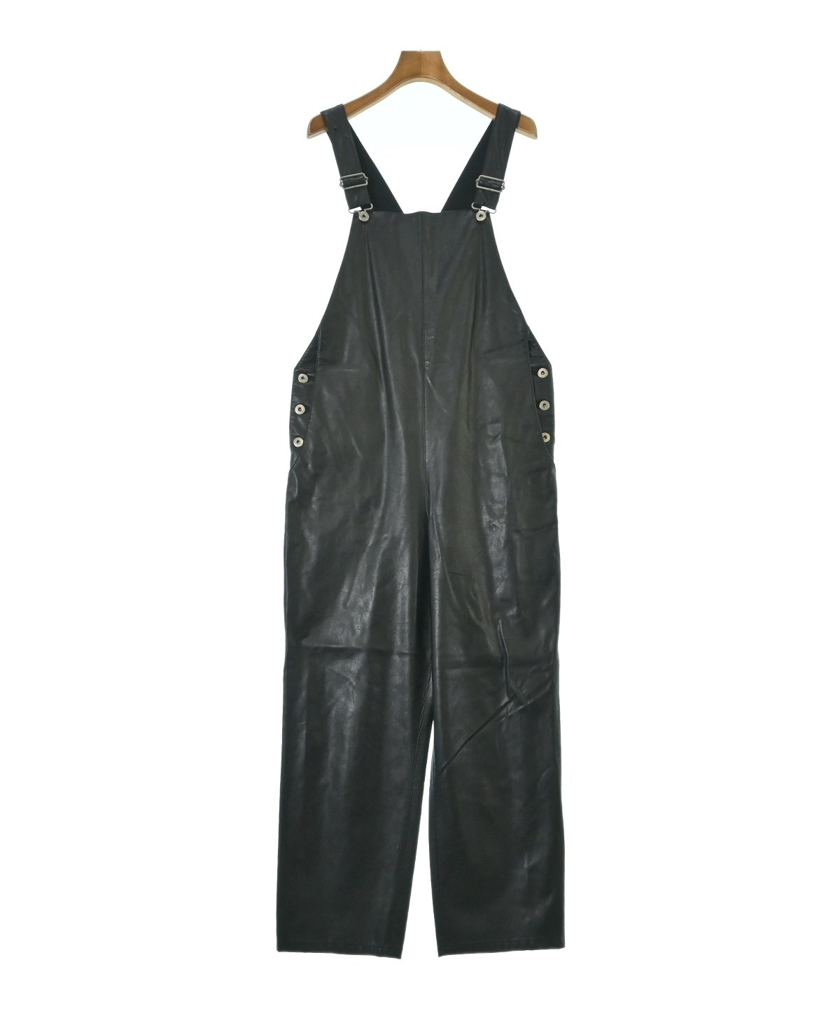 UNITED ARROWS ユナイテッドアローズ ボタンオールインワン 38黒 UNITED ARROWS（ユナイテッドアローズ）オールインワン/サロペット 黒