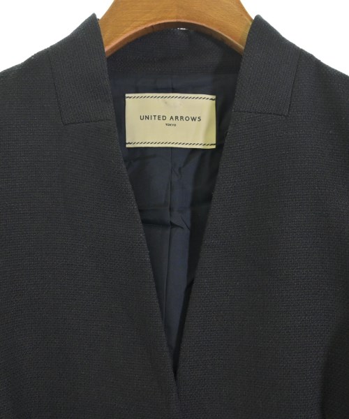 UNITED ARROWS（ユナイテッドアローズ）ノーカラージャケット 紺 サイズ:40(M位) レディース/2200629102057