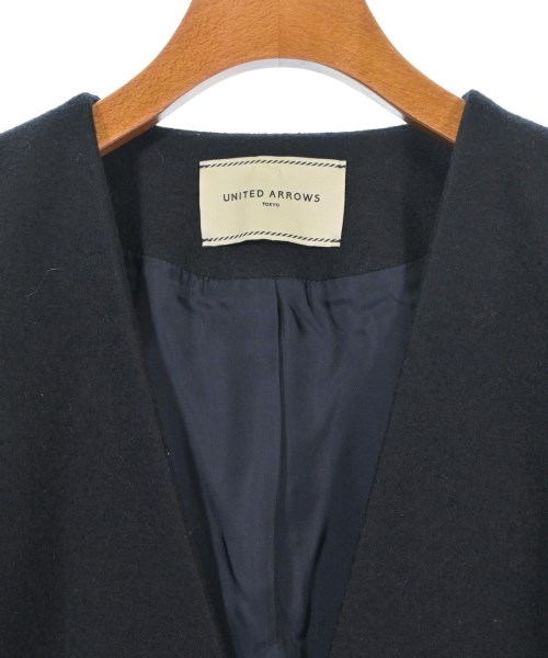 UNITED ARROWS（ユナイテッドアローズ）ノーカラージャケット 黒 サイズ:38(M位) レディース/2200640341022