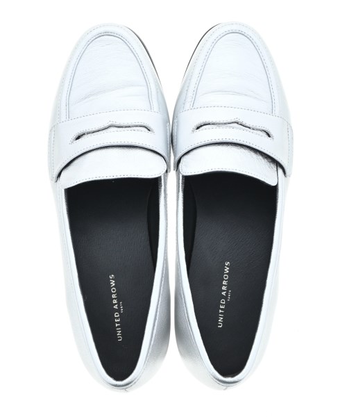 UNITED ARROWS（ユナイテッドアローズ）ドレスシューズ/ローファー 白 サイズ:EU37 1/2(24cm位) レディース/2200641981036