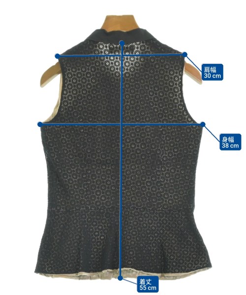 UNITED ARROWS（ユナイテッドアローズ）ブラウス 黒 サイズ:38(M位) レディース/2200632448081