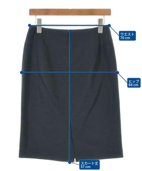 UNITED ARROWS（ユナイテッドアローズ）ひざ丈スカート 紺 サイズ:40(M位) レディース/2200639530086