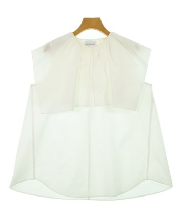 美品ユナイテッドアローズ 白フリルトップス ジレ 新品未使用 タグ付き