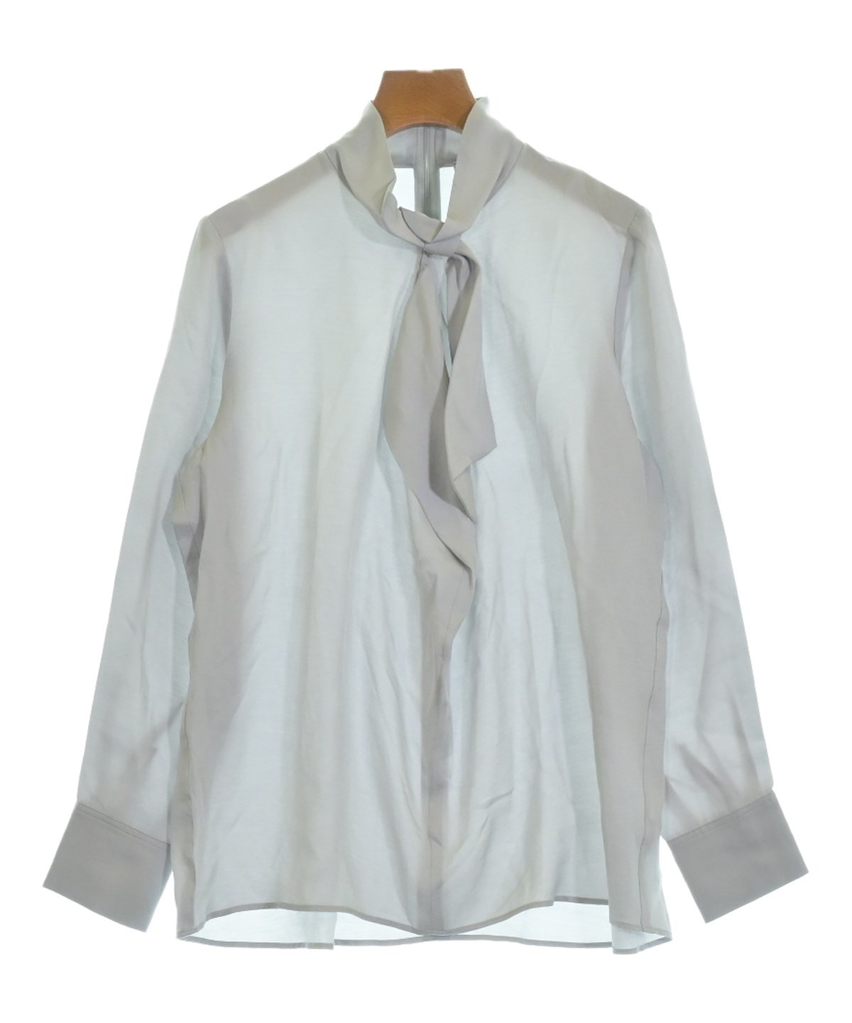 美品 UNITED ARROWS ユナイテッドアローズ ストレッチ 半袖 シルクブラウス カットソー シルバーカラー レディース 古着 中古 UNITED ARROWS - 美品 UNITED ARROWS ユナイテッドアローズ