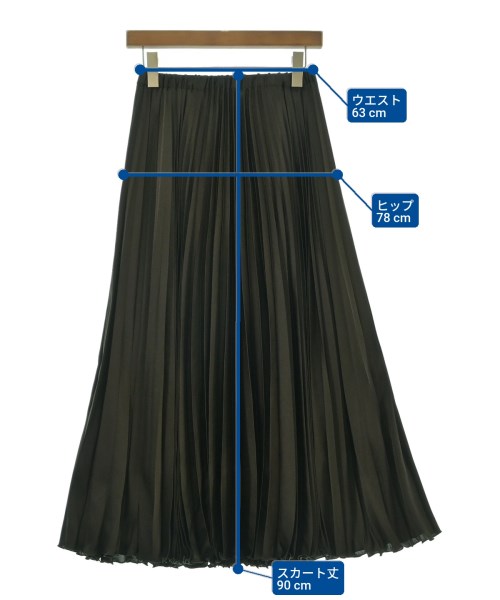 UNITED ARROWS（ユナイテッドアローズ）ロング・マキシ丈スカート カーキ サイズ:38(M位) レディース/2200622499031