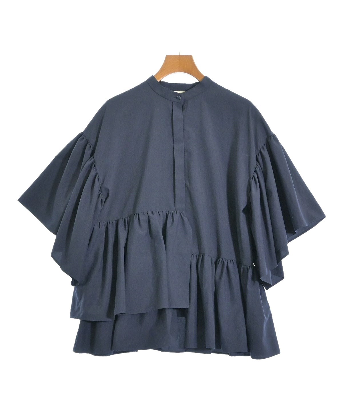 UNITED ARROWS（ユナイテッドアローズ）ブラウス 紺 サイズ:38(M位