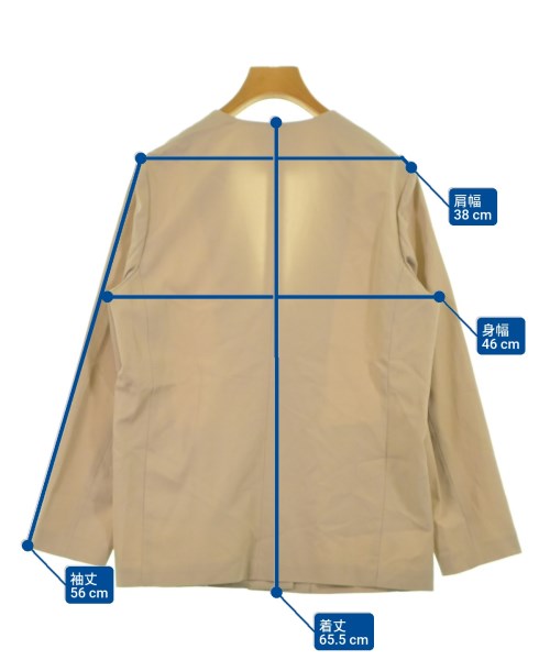UNITED ARROWS（ユナイテッドアローズ）ノーカラージャケット ベージュ サイズ:38(M位) レディース/2200622772035