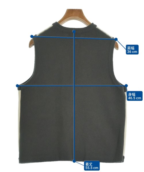 UNITED ARROWS（ユナイテッドアローズ）ベスト 白 サイズ:-(XL位) レディース/2200611713087