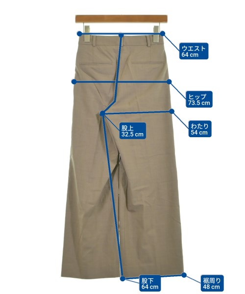 UNITED ARROWS（ユナイテッドアローズ）スラックス 茶 サイズ:34(XS位) レディース/2200622890012