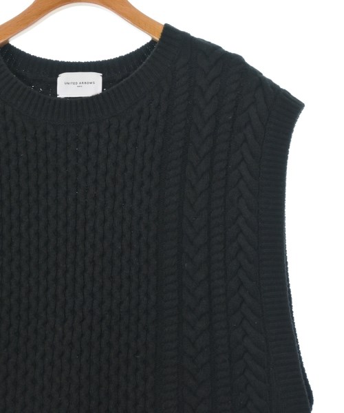 UNITED ARROWS（ユナイテッドアローズ）ベスト/ノースリーブ 黒 サイズ:F レディース/2200616515563