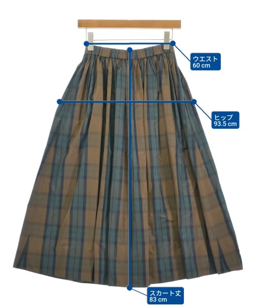 UNITED ARROWS（ユナイテッドアローズ）ロング・マキシ丈スカート 茶 サイズ:36(S位) レディース/2200628779311