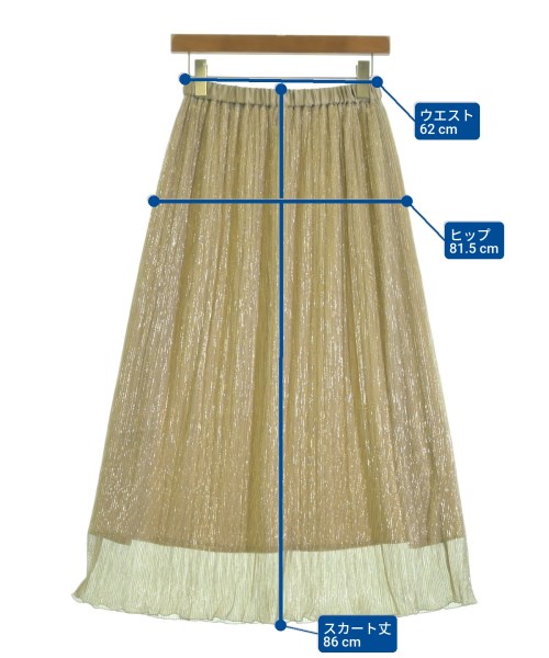 UNITED ARROWS（ユナイテッドアローズ）ロング・マキシ丈スカート ベージュ サイズ:36(S位) レディース/2200628779502