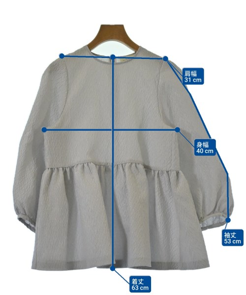 UNITED ARROWS（ユナイテッドアローズ）ブラウス グレー サイズ:36(S位) レディース/2200630131039