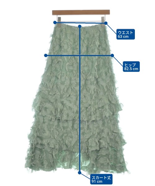 UNITED ARROWS（ユナイテッドアローズ）ロング・マキシ丈スカート 緑 サイズ:34(XS位) レディース/2200633379056