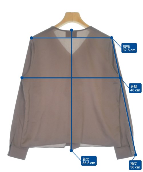 UNITED ARROWS（ユナイテッドアローズ）ブラウス 茶 サイズ:36(S位) レディース/2200630195024