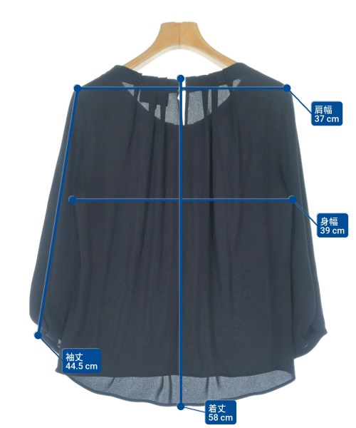 UNITED ARROWS（ユナイテッドアローズ）ブラウス 紺 サイズ:36(S位) レディース/2200630195031