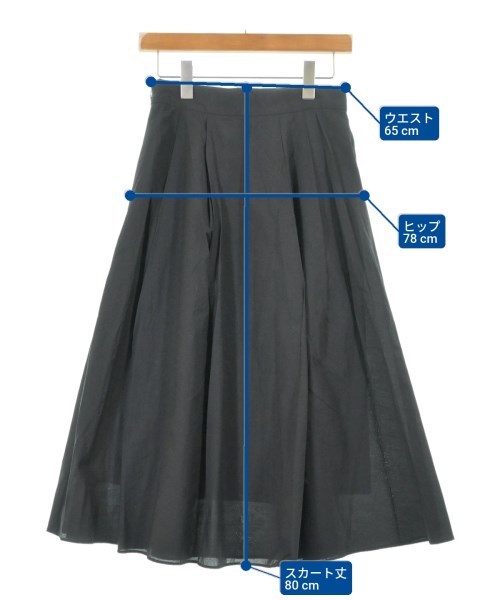 UNITED ARROWS（ユナイテッドアローズ）ロング・マキシ丈スカート 黒 サイズ:38(M位) レディース/2200607362039