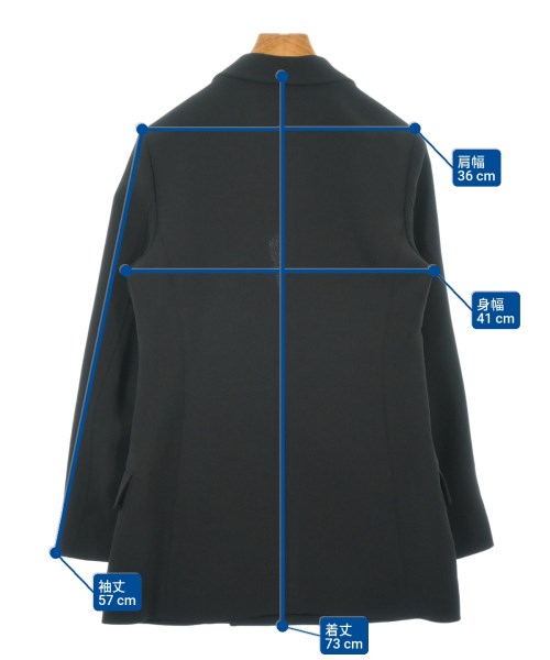 UNITED ARROWS（ユナイテッドアローズ）テーラードジャケット 黒 サイズ:34(XS位) レディース/2200609967072