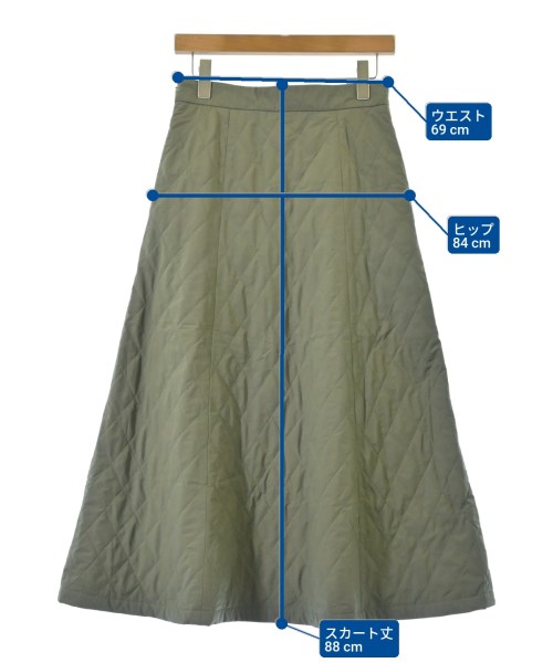 UNITED ARROWS（ユナイテッドアローズ）ロング・マキシ丈スカート カーキ サイズ:38(M位) レディース/2200612641020