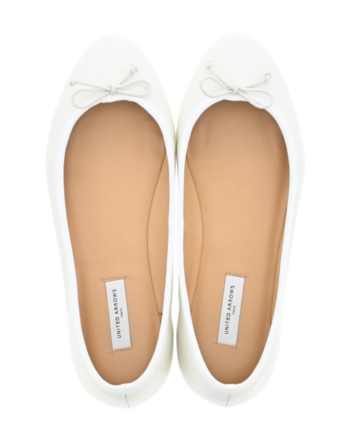 UNITED ARROWS（ユナイテッドアローズ）バレエシューズ/オペラシューズ 白 サイズ:EU37(23.5cm位) レディース/2200606707169