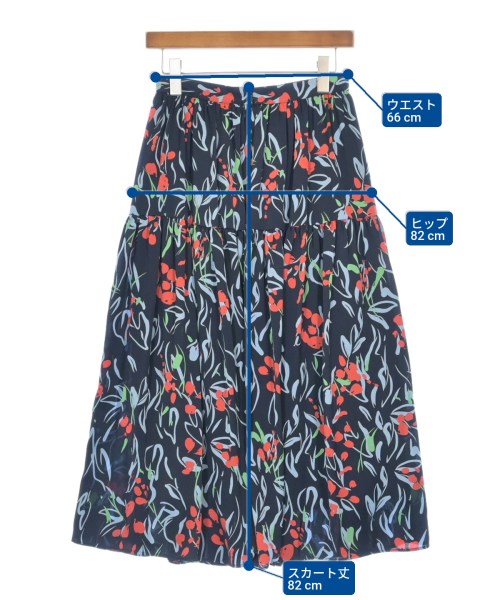 UNITED ARROWS（ユナイテッドアローズ）ロング・マキシ丈スカート 紺 サイズ:38(M位) レディース/2200608652061