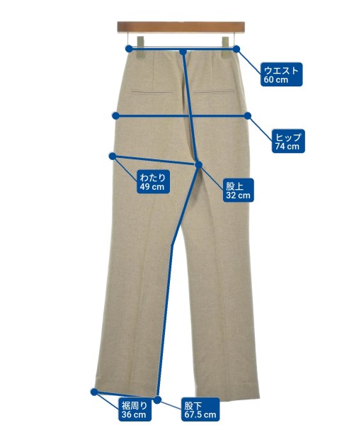 UNITED ARROWS（ユナイテッドアローズ）スラックス ベージュ サイズ:34(XS位) レディース/2200614103014
