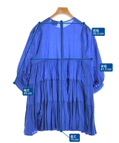 UNITED ARROWS（ユナイテッドアローズ）ブラウス 青 サイズ:-(XL位) レディース/2200615185026
