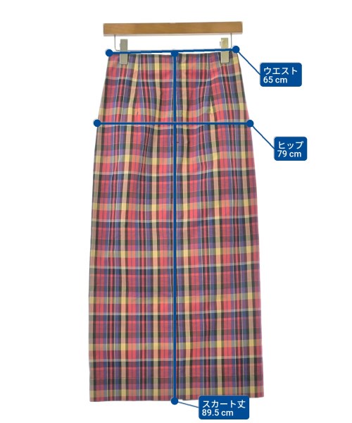 UNITED ARROWS（ユナイテッドアローズ）ロング・マキシ丈スカート 赤 サイズ:36(S位) レディース/2200615857039