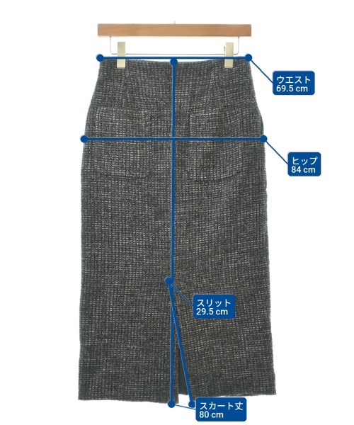 UNITED ARROWS（ユナイテッドアローズ）ロング・マキシ丈スカート グレー サイズ:38(M位) レディース/2200607459036