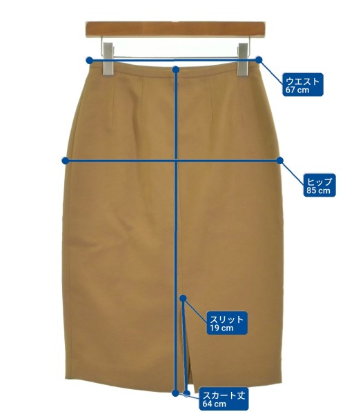 UNITED ARROWS（ユナイテッドアローズ）ひざ丈スカート 茶 サイズ:38(M位) レディース/2200617489078