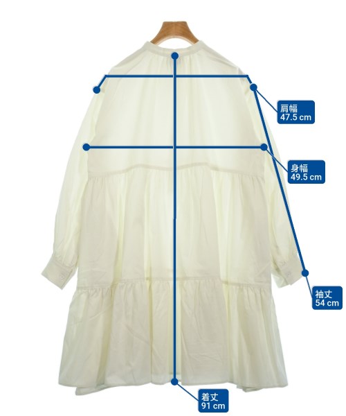 UNITED ARROWS（ユナイテッドアローズ）ワンピース 白 サイズ:38(M位) レディース/2200609305010