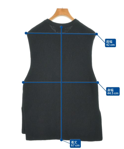 UNITED ARROWS（ユナイテッドアローズ）ベスト 黒 サイズ:F レディース/2200617841012