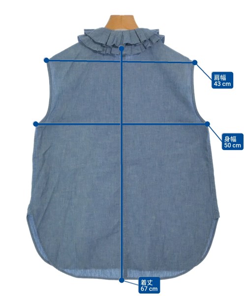 UNITED ARROWS（ユナイテッドアローズ）ブラウス 紺 サイズ:-(M位) レディース/2200614514070