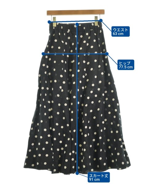 UNITED ARROWS（ユナイテッドアローズ）ロング・マキシ丈スカート 黒 サイズ:38(M位) レディース/2200619716073