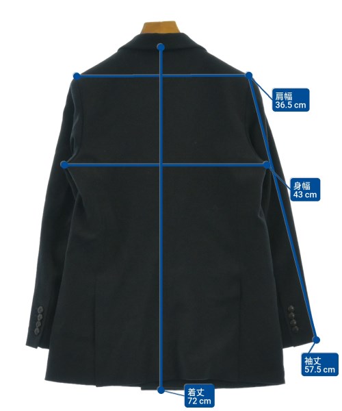 UNITED ARROWS（ユナイテッドアローズ）テーラードジャケット 黒 サイズ:36(S位) レディース/2200621230017