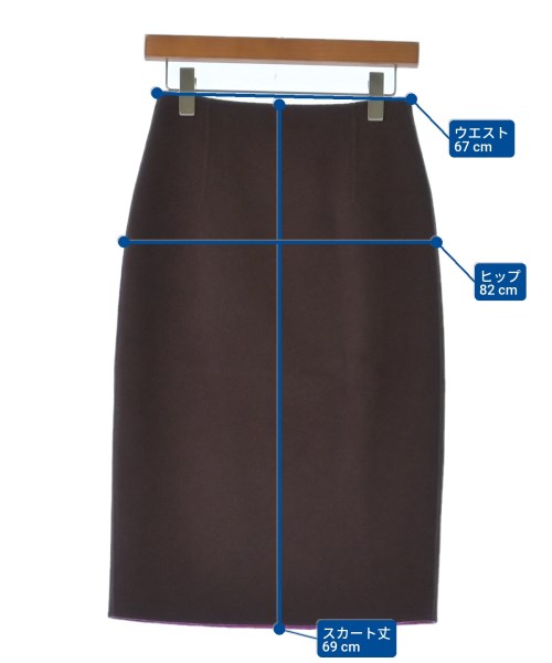 UNITED ARROWS（ユナイテッドアローズ）ロング・マキシ丈スカート 茶 サイズ:36(S位) レディース/2200602969097