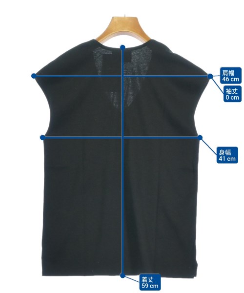 UNITED ARROWS（ユナイテッドアローズ）ノースリーブ 黒 サイズ:F レディース/2200605651227