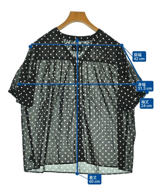 UNITED ARROWS（ユナイテッドアローズ）ブラウス 黒 サイズ:38(M位) レディース/2200606322089