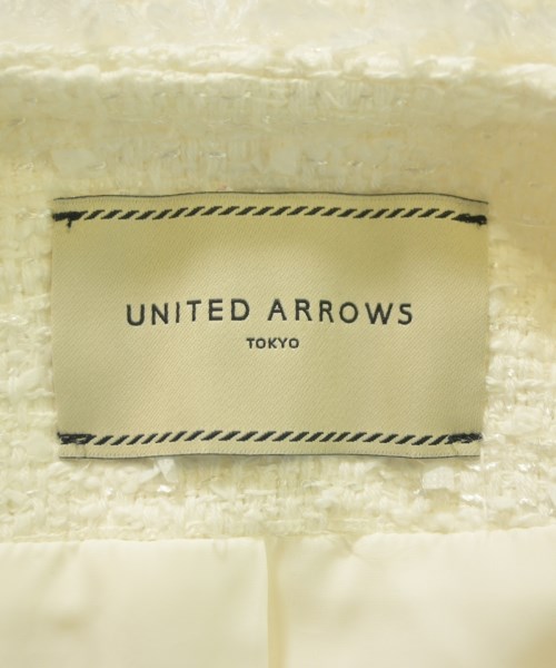UNITED ARROWS（ユナイテッドアローズ）ノーカラージャケット 白 サイズ:38(M位) レディース/2200670038039